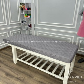 Ga drap giường spa BỌC COTTON  nhiều màu, êm mịn may theo số đo