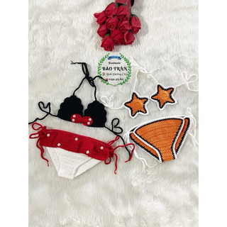 (Sẵn) Bikini len cho bé gái