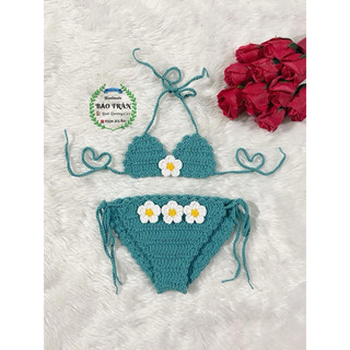 (Sẵn) Bikini len cho bé gái