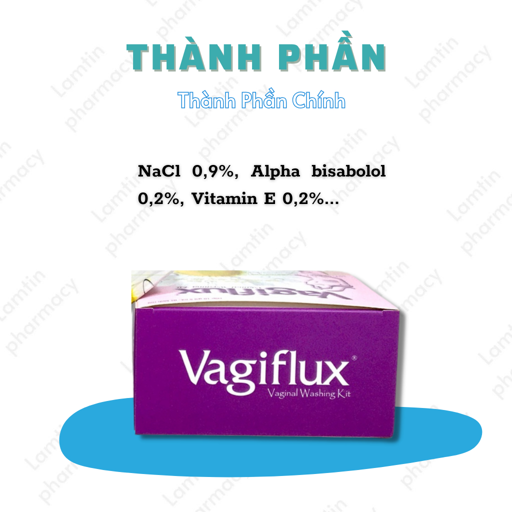 ✅(Chính Hãng) Vagiflux Bình Thụt Rửa Vệ Sinh Phụ Nữ - 1 Bình Tặng 10 ống muối giúp vệ sinh giảm ngứa cho cô bé