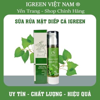 Sữa rửa mặt diếp cá kết hợp trà xanh igreen