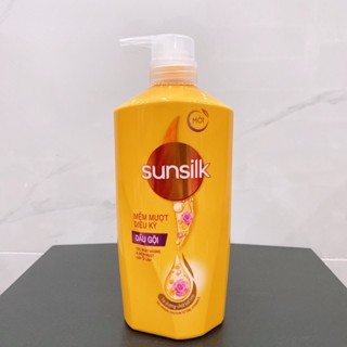  Dầu gội Sunsilk Mềm mượt diệu kỳ chai 650g   mầu vàng   