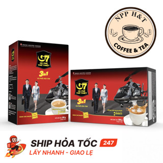 Cà phê Sữa Hòa Tan Trung Nguyên G7 3in1 - Hộp 18 sticks 16gr (gói dài )