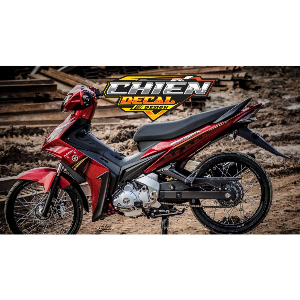 Tem RỜI Exciter 135 mẫu tem Crypton X đỏ đen