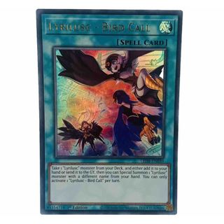 Lá bài thẻ bài Yugioh Lyrilusc Bird Call - ultra rare - Tặng bọc bài nhựa bảo quản