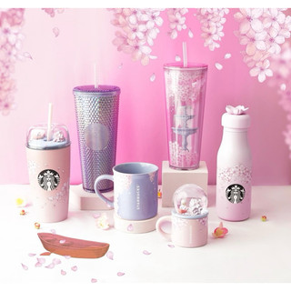 Bình STABUCKS SAKURA (Bình,ly)