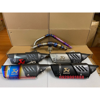 Pô akrapovic r1 + cổ bầu titan xịn cho các dòng xe máy