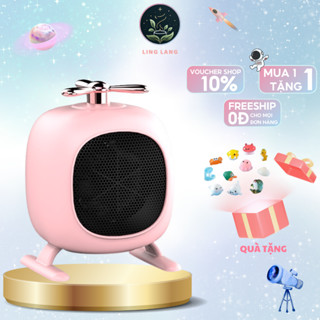 Máy sưởi mini để bàn công suất 500W Ling Lang chất liệu nhựa ABS nhiều màu cao cấp