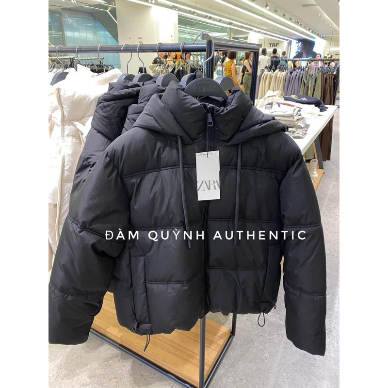 áo khoác phao có dây rút mẫu mới nhất 2024 [ZARA AUTHENTIC]