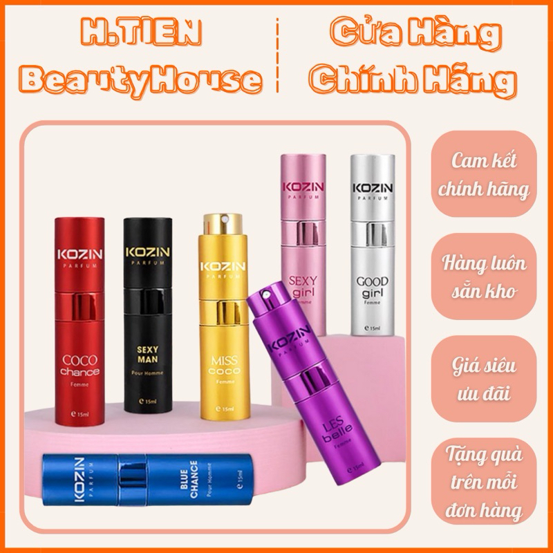 [CÓ VAT] Nước Hoa Chính Hãng KOZIN Parfume 15ml