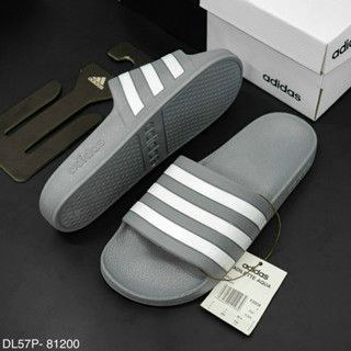  Dép quai ngang nam slide Das đúc cao su xốp nổi 3 sọc kẻ chữ đế bền bỉ DL57P 