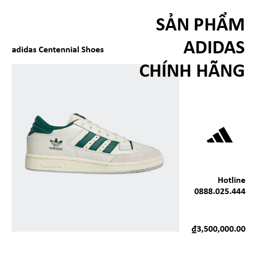 [ CHÍNH HÃNG ] Giày Adidas Centennial 85 Low 'Cloud White Green' GX2214 [ FREE SHIP ]