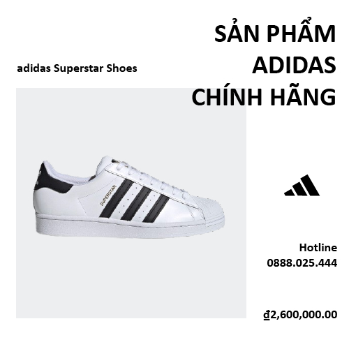 Giày Adidas Superstar 'Footwear White Black' EG4958