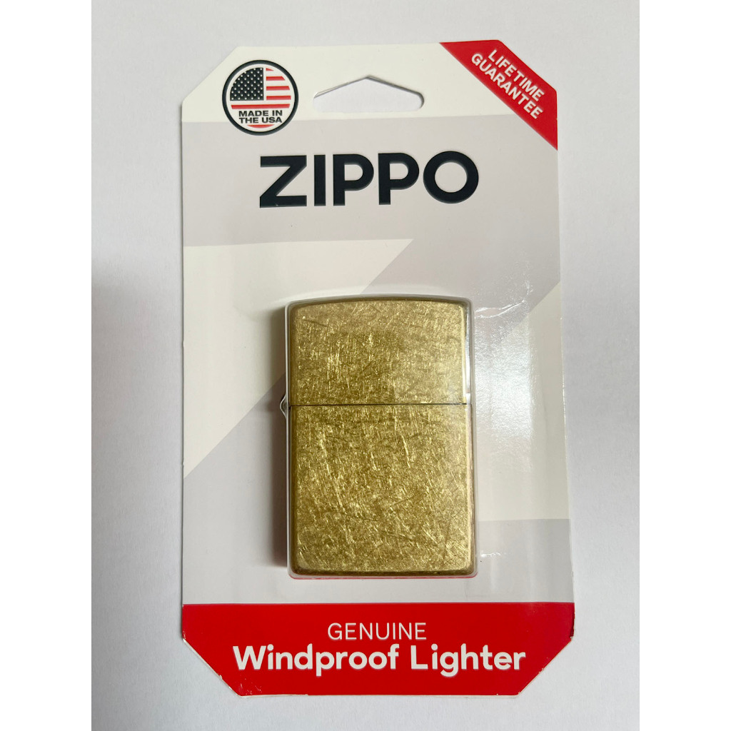 [Nhập Mỹ] Vỏ Zippo Classic Street Brass 48267 Vỏ Đồng Xước nhập trực tiếp từ USA