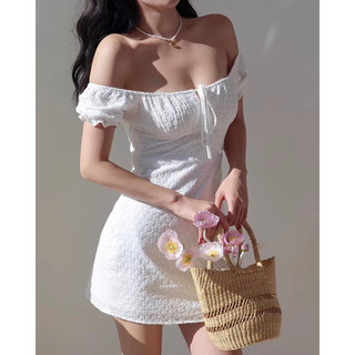 [HÀNG ĐẶT TRƯỚC] Đầm hoa thêu trắng #570