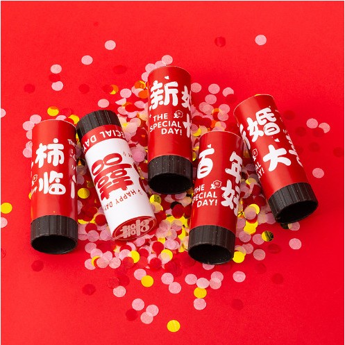 Ống giấy kim tuyến trang trí sinh nhật sự kiện đám cưới party Hanni