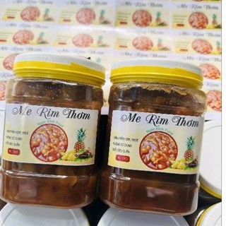 Me hạt dẻo rim thơm hủ 1kg (Đá me hạt mềm kèm đậu phộng )