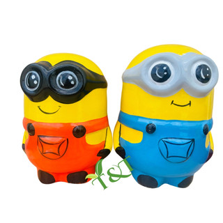 Heo đất tiết kiệm , kiểu dáng minion , dễ thương , nhiều mầu
