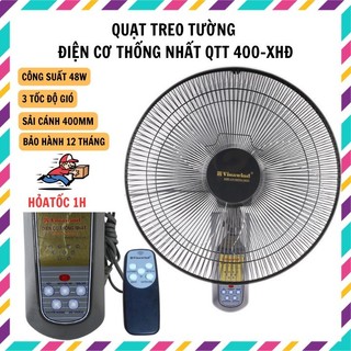 [ Chính hãng-Hỏa Tốc ] Quạt treo tường Vinawind QTT-400XHĐ (có điều khiển)-Quạt Điện Cơ Thống Nhất êm,bền,đẹp,giá rẻ