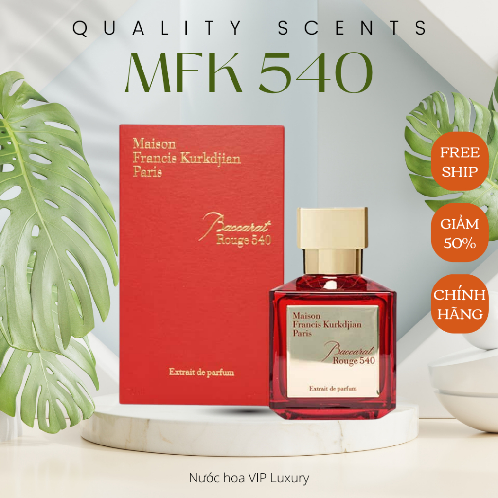 (70ML) Nước hoa nam nữ cao cấp chính hãng M.F.K 540 dầu thơm lâu body hương thơm sang trọng.