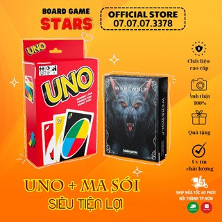 Combo ma sói + uno cơ bản 108 lá -