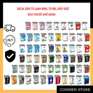 MIẾNG DÁN MÁY GIẶT - TỦ MINI - TỦ 90L - Dán 1 mặt. SIÊU ĐẸP, RẺ