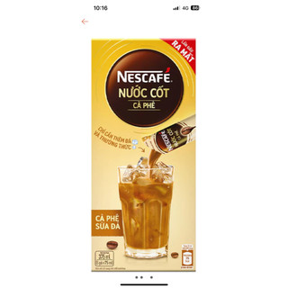 Hộp 375 ml Nescafe nước cốt cà phê sữa đá