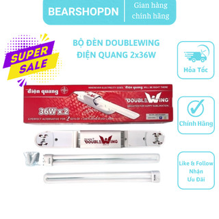 Bộ đèn doublewing điện quang huỳnh quang 36w - bóng đèn 36w
