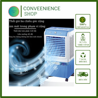 Hàng chính hãng - bh 12 tháng - quạt điều hoà hơi nước 45l nineshield kb688s, quạt hơi nước phun sương tạo ẩm tự động