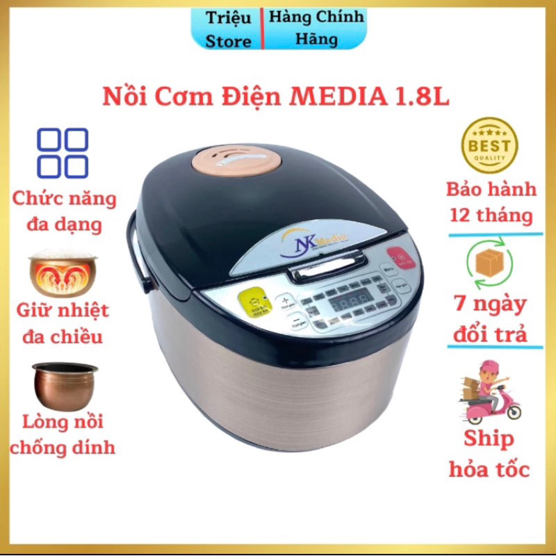 * Nồi Cơm Điện MEDIA MD-NC1870 1.8L