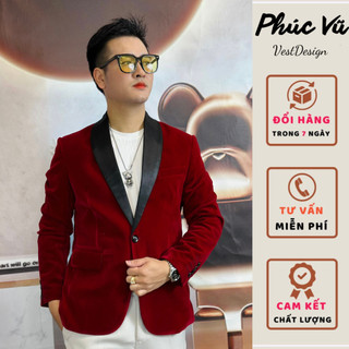 Áo Vest Nhung Cổ Sam Cao Cấp