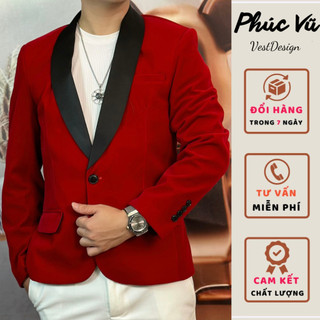 Áo Vest Nhung Cổ Sam Cao Cấp