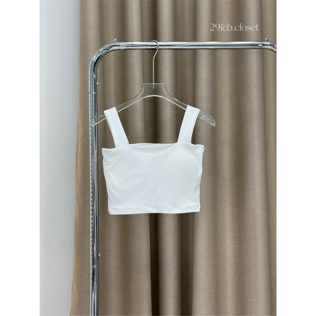 Áo Hai Dây Bản To Có Đệm Mút Nữ Cổ Vuông Croptop - 29feb.closet - A401 | BigBuy360 - bigbuy360.vn