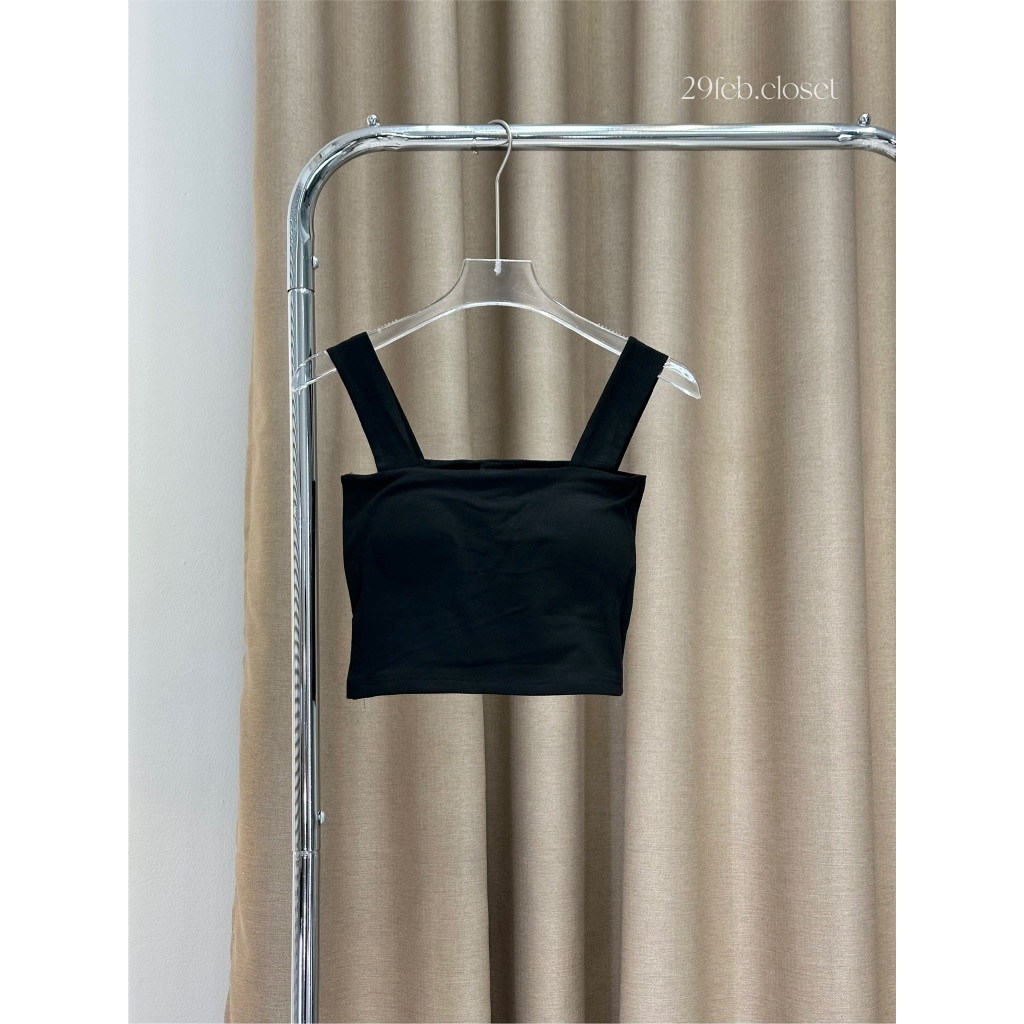 Áo Hai Dây Bản To Có Đệm Mút Nữ Cổ Vuông Croptop - 29feb.closet - A401 | BigBuy360 - bigbuy360.vn