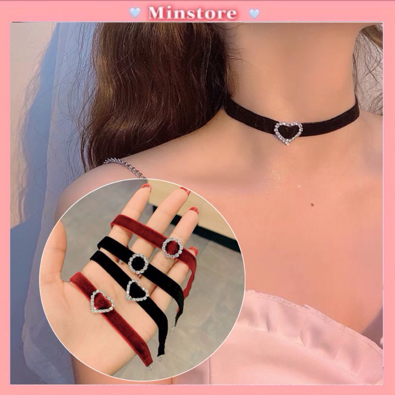 Vòng Cổ Choker đính Đá Sáng
