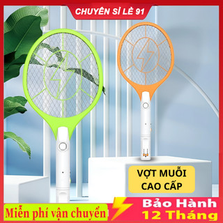  Vợt muỗi bắt côn trùng,có đèn chiếu sáng Led tích hợp và đèn báo sạc pin tiện lợi 
