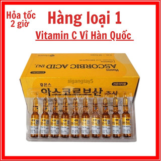 Vitamin C Hàn quốc Vỉ 10 ổng, Vitamin C chuyên dùng trong Spa,thẩm mỹ viện