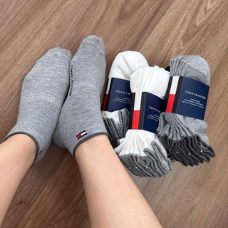 Tất vớ Tommy cổ thấp chất cotton đanh mịn