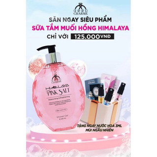 Sữa tắm muối hồng himalaya 500ml tặng 3ml