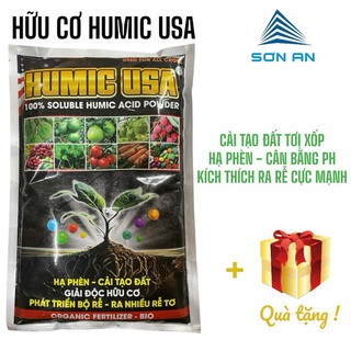 Phân bón hữu cơ Humic USA , kích thích ra rễ mạnh, hạ phèn, cân bằng PH, cải tạo đất tơi xốp + Quà tặng
