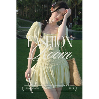 Đầm Nhún Thân Nơ Chouchou [Ảnh thật cuối]