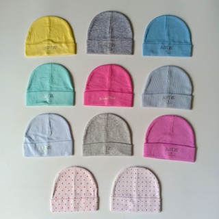 (Cho chọn màu) Nón sơ sinh MÀU / Mũ sơ sinh cotton size 0-2 tháng