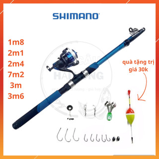 Bộ cần câu máy, cần câu cá tặng phụ kiện trị giá 30k đầy đủ như hình