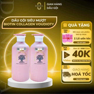 Cặp Dầu Gội Xả Biotin Collagen Hồng Essence Giảm Rụng Tóc, Kích Mọc Tóc, Phục Hồi Tóc Khô Xơ 500ML