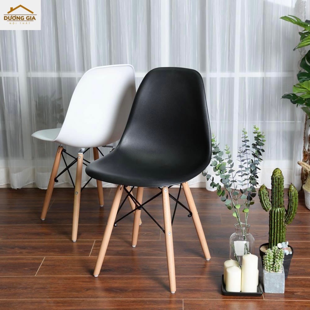 Ghế ngồi cafe, văn phòng, Ghế EAMES nhựa PP bền dẻo