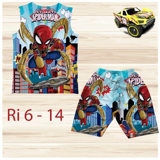  Đồ bộ bé trai, bộ cộc tay cho bé trai hình Siêu nhân Xe size 18-36KG chất thun lạnh Thái cực mềm mát