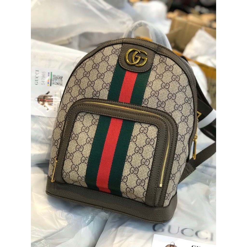 Balo nam nữ unisex bản da thật size 27 đi học du lịch thời trang gucci ophida fullbox hàng sẵn