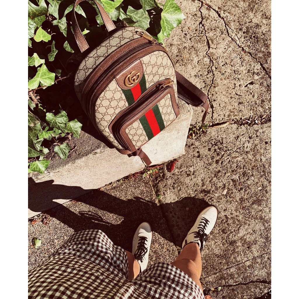 Balo nam nữ unisex bản da thật size 27 đi học du lịch thời trang gucci ophida fullbox hàng sẵn