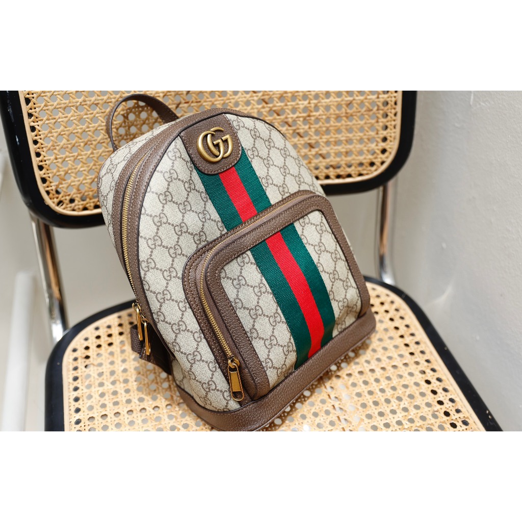 Balo nam nữ unisex bản da thật size 27 đi học du lịch thời trang gucci ophida fullbox hàng sẵn
