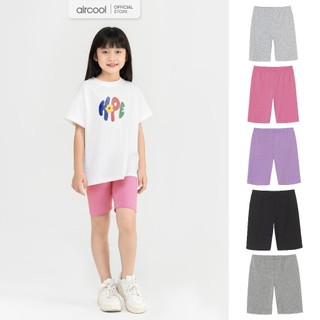 Quần legging đùi cho bé gái AIRCOOL chất liệu cotton cao cấp mềm mát co dãn tốt